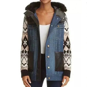 Yigal x Aqua Mixed Media Jacket
